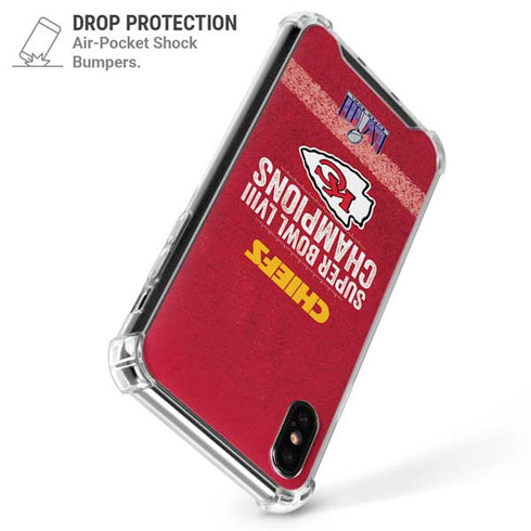 NFL Chiefs Super Bowl LVIII Champions iPhone XS Max Clear Case